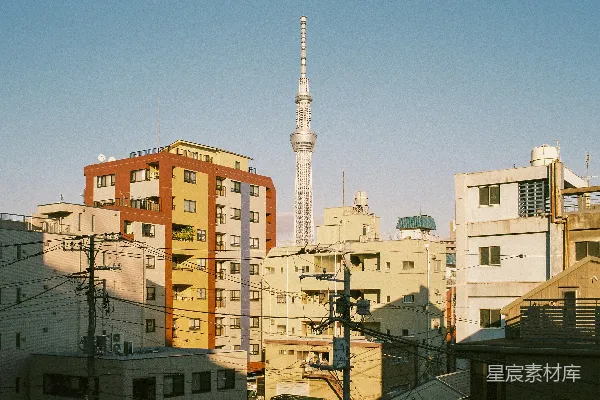 高清摄影 城市白天的建筑物航拍照片