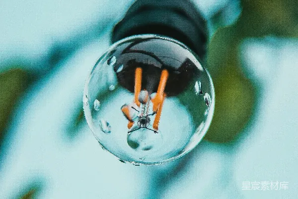 关掉的灯泡的微距摄影