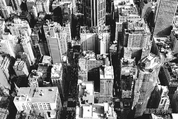 高清摄影 航拍黑白建筑摄影