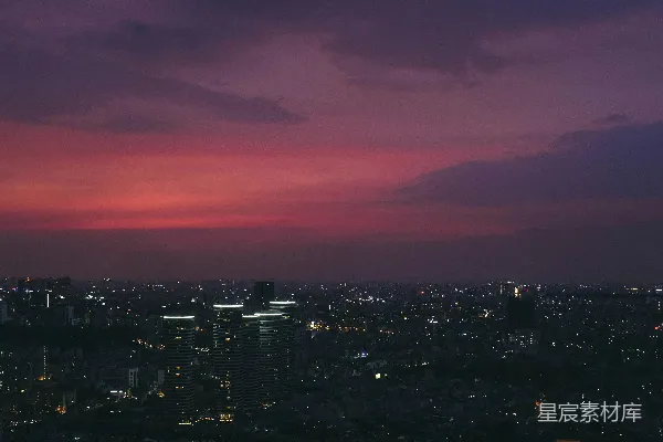 紫天下的城市风光