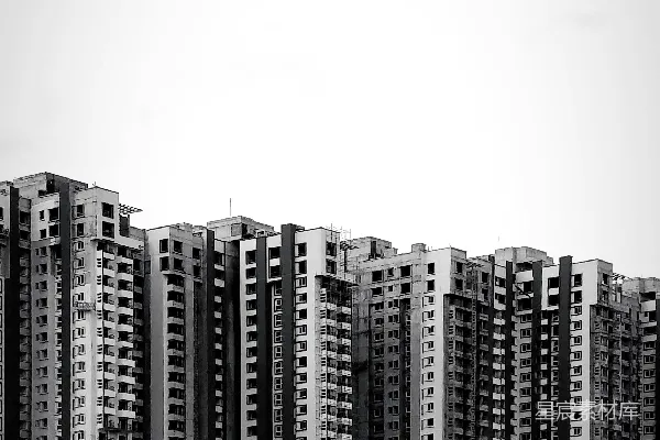 高清摄影 黑白摄影中的高层建筑