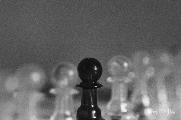 高清摄影 一张黑白相间的国际象棋棋盘照片