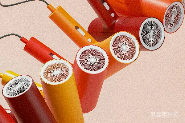 一串不同颜色的物体悬挂着