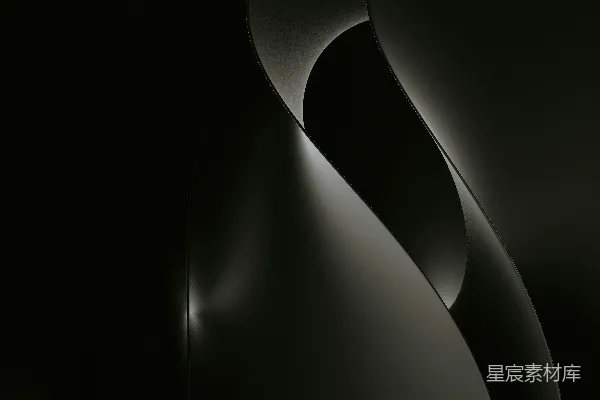 高清摄影 一张黑白照片中的弯曲物体