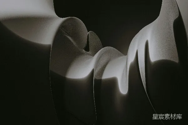 高清摄影 一张黑白照片，展示了一个抽象物体。