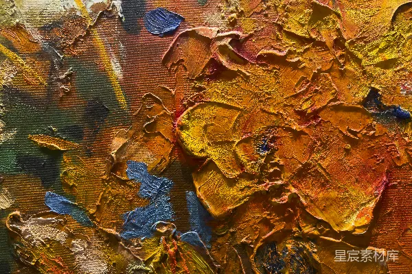 一幅色彩丰富的近景画