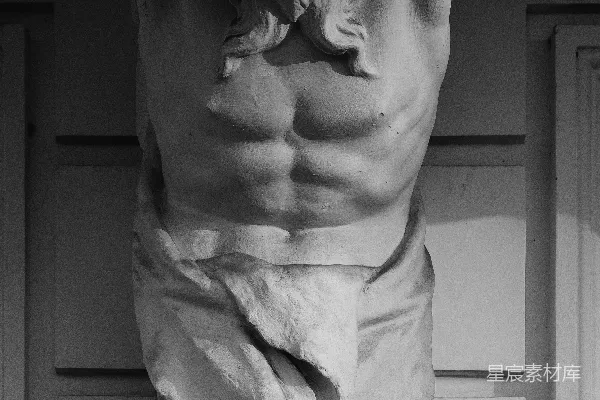 高清摄影 黑白照片中的女人雕像