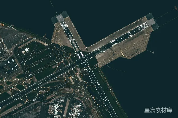 高清摄影 夜景中的城市建筑俯瞰图