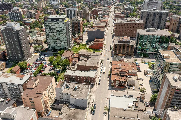 高清摄影 一座有许多建筑物的城市