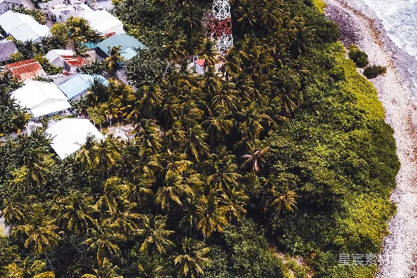 高清摄影 白天，房屋附近有绿草地。