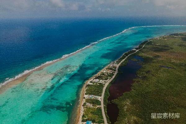 高清摄影 海滩和海洋的空中俯瞰图