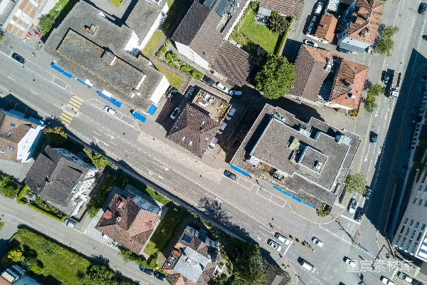 高清摄影 白天的城市建筑俯瞰图