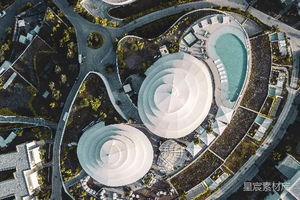 高清摄影 航拍建筑物