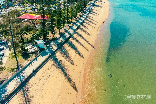 高清摄影 海滩和海洋的空中俯瞰图