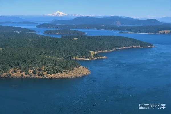 高清摄影 岛屿的空中俯瞰图