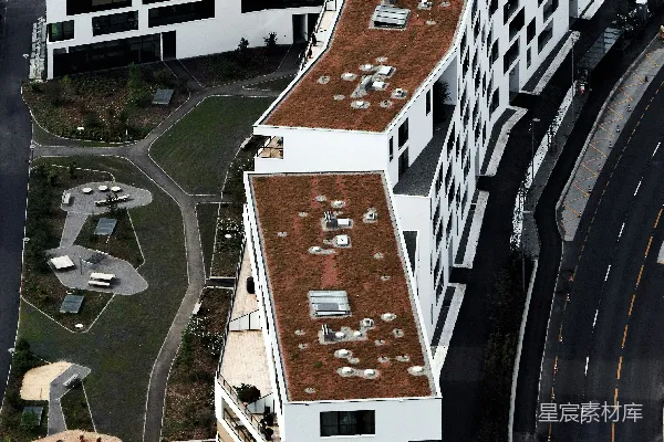 高清摄影 白色建筑的航拍照片