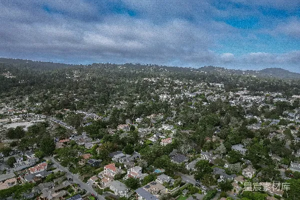 高清摄影 一个城市的住宅区的俯瞰图