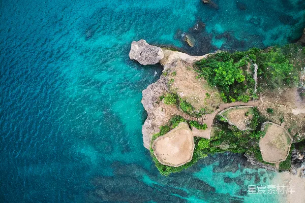 高清摄影 空镜头拍摄的岛屿