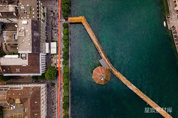 高清摄影 白天的城市建筑航拍图