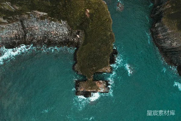 高清摄影 从鸟瞰的角度看一片水域