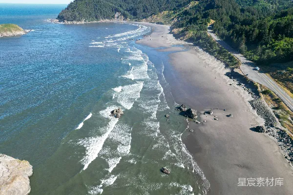 高清摄影 海滩和海洋的空中俯瞰图