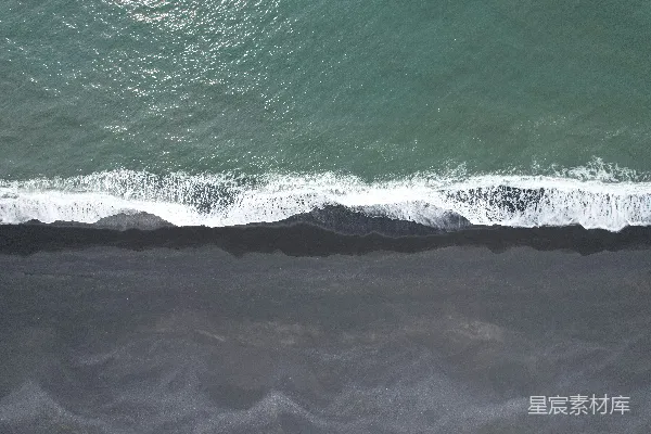 高清摄影 海上的波浪的空中俯瞰图