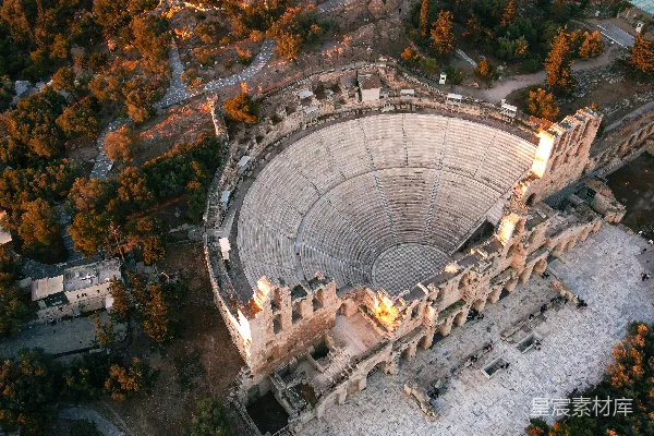 高清摄影 白天的建筑物鸟瞰图