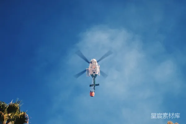 高清摄影 低角度拍摄直升机