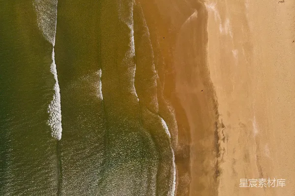 高清摄影 俯瞰沙滩