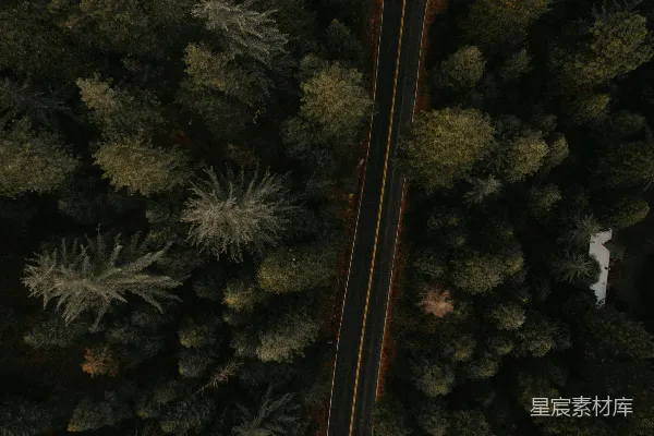 高清摄影 空中俯瞰拍摄的高速公路
