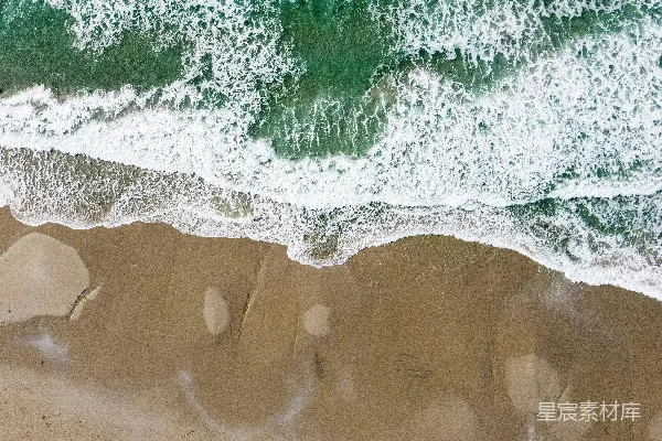 高清摄影 海洋波浪的空中俯瞰图