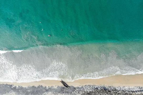高清摄影 海洋波浪的空中视角
