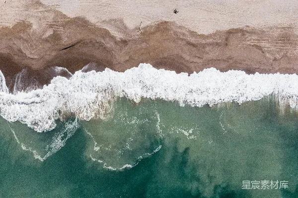 高清摄影 棕色和白色的海浪