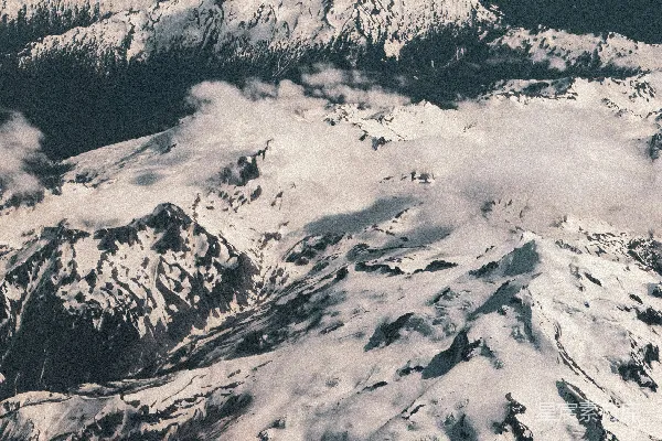 高清摄影 从飞机上看山峦景色