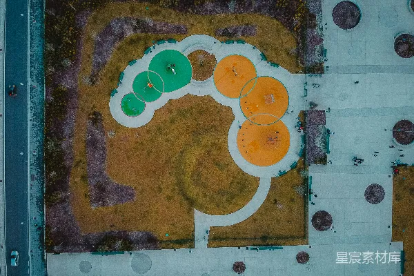 高清摄影 3个橙色和绿色的三维插图