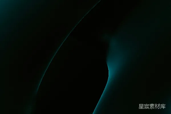 高清摄影 一个黑白绿色抽象背景，带有曲线。