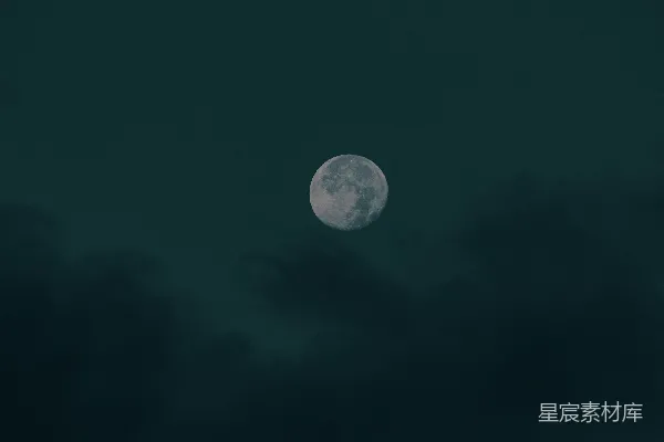 高清摄影 天空中的明月