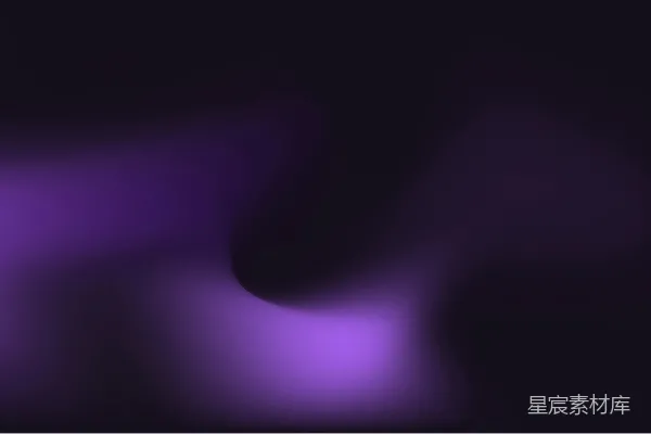 高清摄影 紫色和黑色渐变的抽象图案，带有流动的光线。
