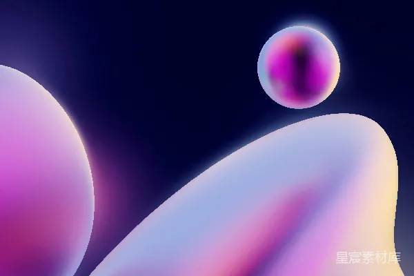 高清摄影 模糊的粉蓝相间的物体图片