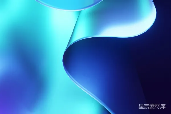高清摄影 全息蓝光流动形状