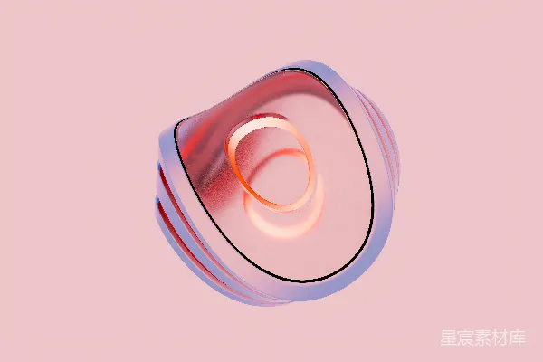 高清摄影 粉色背景中央有一个圆形物体