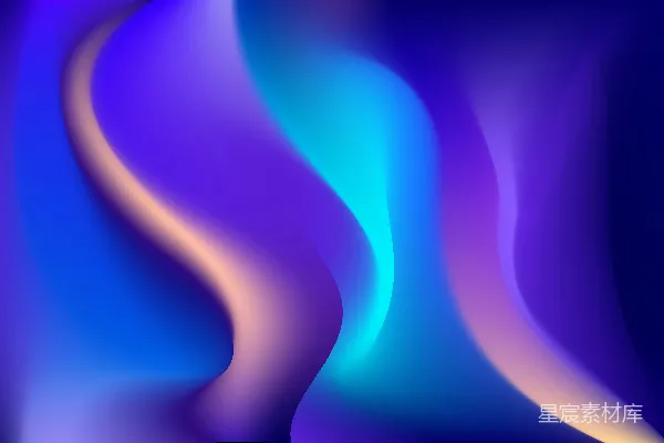 高清摄影 蓝紫色抽象背景，带有波浪线条