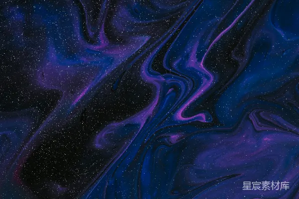 高清摄影 蓝黑抽象画