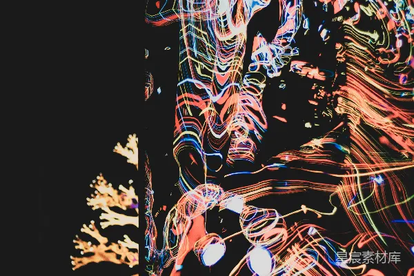 高清摄影 蓝白抽象画