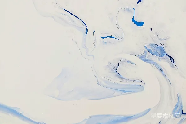 高清摄影 一幅蓝色和白色相间的抽象画