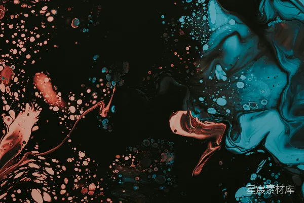 高清摄影 蓝色和黑色的抽象画