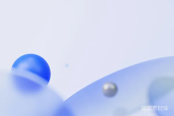 高清摄影 在一个白色表面上的蓝色物体的特写。