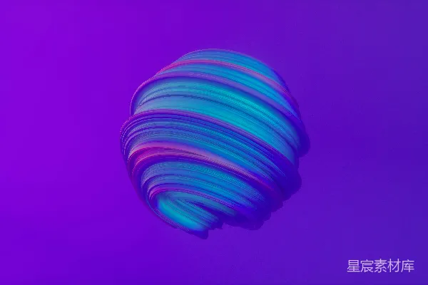 高清摄影 一个紫色和蓝色的背景，中间有一个圆形物体。