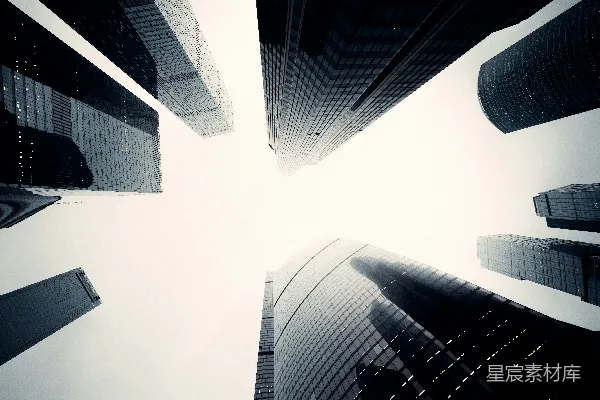 高清摄影 白色和黑色的混凝土建筑