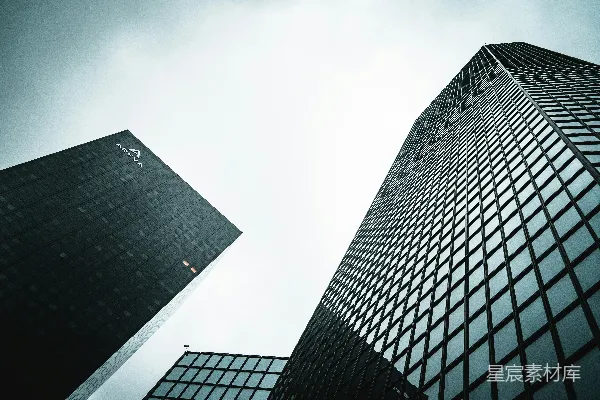 高清摄影 低角度拍摄的窗帘建筑